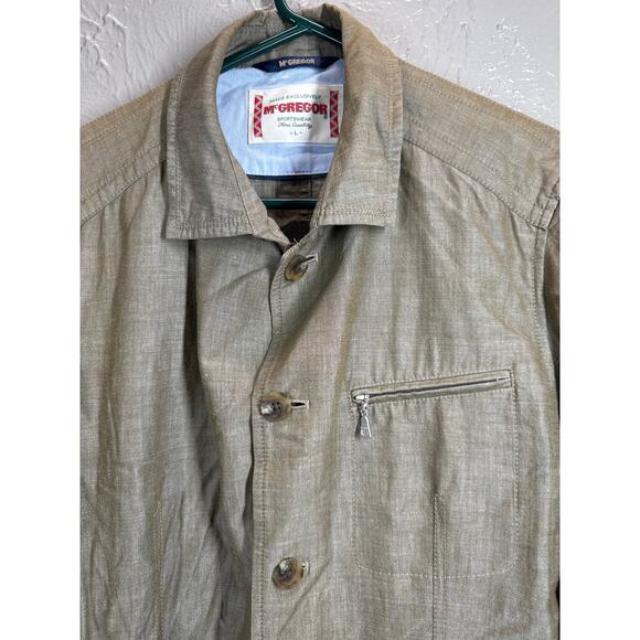Vintage McGregor Sportswear Mens Jacket Green Utility Classic Size‎ Large - Picture 3 of 5